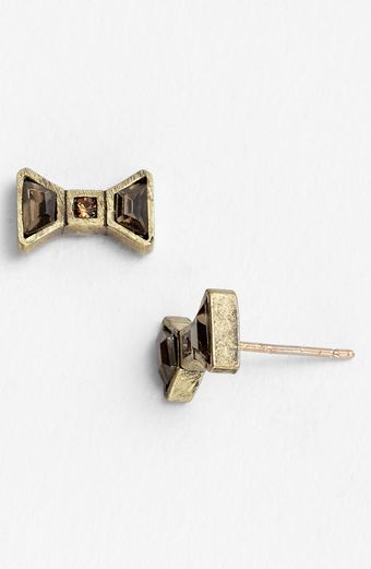Marc By Marc Jacobs Crystal Bow Stud Earrings - Lyst