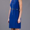 Michael Kors Belted Dress in Blue - Lyst