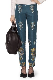 Oscar de la Renta Bijoux Faille Low Waist Skinny Pant - Lyst