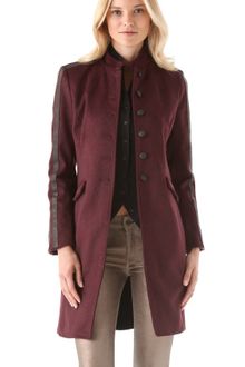 Rag & Bone Maharaja Coat W Leather Stripe - Lyst