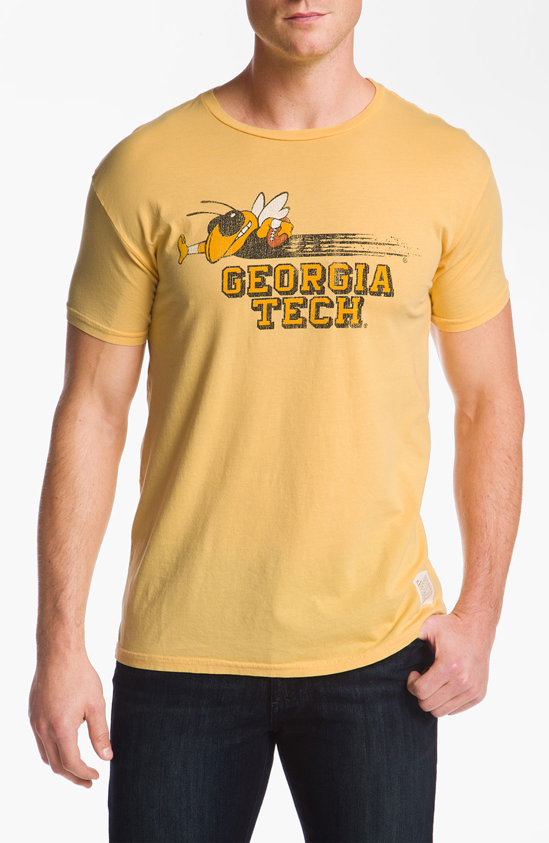 The Original Retro Brand Tech Yellow Jackets Tshirt in Yellow