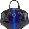Versace Striped Tote Bag in Blue (black) - Lyst