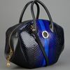 Versace Striped Tote Bag in Blue (black) - Lyst