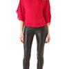 Alice + Olivia Hampton Dolman Sleeve Top in Red - Lyst