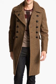 Burberry  Wool Blend Trench Coat - Lyst