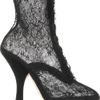 Dolce & Gabbana Lace Calf Boots in Black - Lyst
