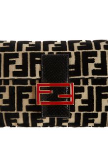Fendi Velvet Ff Baguette Bag - Lyst