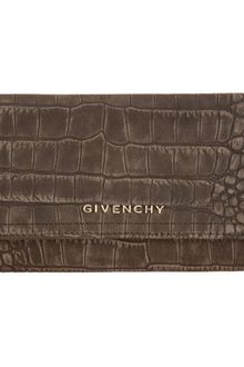 Givenchy Crocstamped Pandora Continental Wallet - Lyst