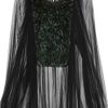 Gucci Pailletteembellished Tulle Blouse in Black - Lyst