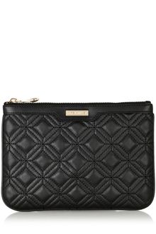 Karen Millen Quilted Collection Zip Top Purse - Lyst