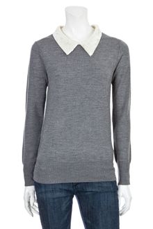 Markus Lupfer Sequin Collar Sweater - Lyst