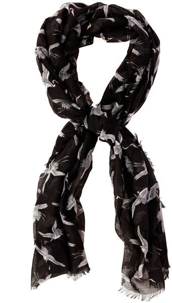 Oasis Crane Print Scarf - Lyst