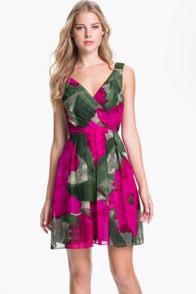Trina Turk Winston Printed Silk Fit Flare Dress - Lyst