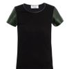 Yves Saint Laurent Leather and Jersey Top in Black - Lyst