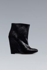 Zara Leather Wedge Ankle Boot