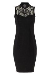 Jane Norman Lace Oriental Bodycon Dress