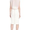 Narciso Rodriguez White Stretch Viscose Suiting Skirt in White - Lyst