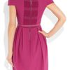 Alice + Olivia Belted Crepe Dress in Purple (fuchsia) - Lyst