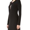 Calvin Klein Long Sleeve Jersey Gown in Black - Lyst