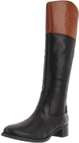 Etienne Aigner Etienne Aigner Womens Chip Riding Boot in Brown (black/banana bread) - Lyst