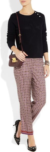 printed capri pants