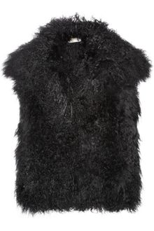 Michael by Michael Kors Shearling and Merino Wool Gilet - Lyst