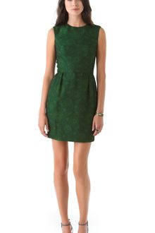 Reem Acra Sleeveless Brocade Dress - Lyst