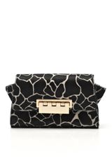 Z Spoke by Zac Posen Printed Haircalf Eartha Crossbody Clutch