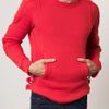 Balmain Biker Quilteddetail Sweat Top in Red for Men - Lyst