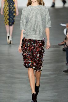 Derek Lam Lurex Mesh Pullover - Lyst