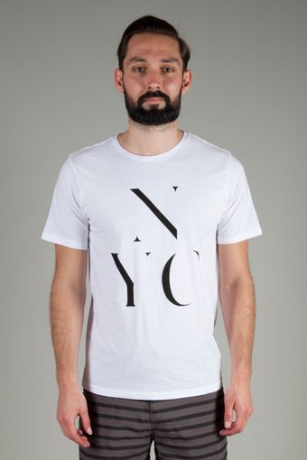Saturdays Surf Nyc Stencil Nyc Stack Tshirt - Lyst