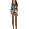 Tory Burch Bonnie Cardigan in Gold (twilight garnet) - Lyst