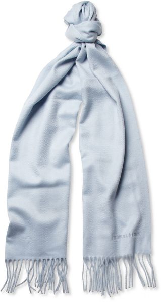 Turnbull & Asser Brushed cashmere Scarf - Lyst