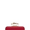 Alexander Mcqueen Knuckle Box Long Clutch in Cherry in Red (cherry) - Lyst