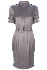 Burberry Short Sleeve Shirt Dress