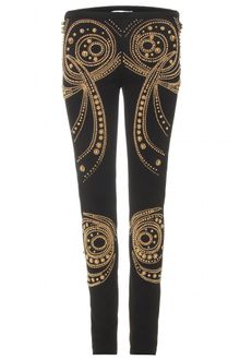 Emilio Pucci Bead Embroidered Leggings - Lyst