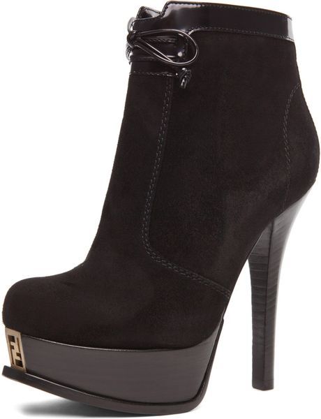 Fendi Fendista Bootie in Black in Black - Lyst