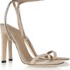 Gucci Crystal embellished Suede Sandals in Beige (taupe) - Lyst