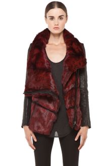 Helmut Lang Spanish Flux Fur Jacket in Black - Lyst