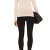 Karen Millen Texture and Plain Rollneck Jumper in Beige (cream) - Lyst