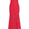 Marchesa Bateau Neck Lace Gown in Purple - Lyst