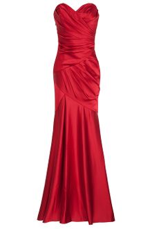 Notte By Marchesa Strapless Satin Gown - Lyst