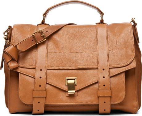 Proenza Schouler Ps1 Large Leather in Birch in Brown (birch) - Lyst