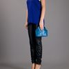 Alexander Mcqueen Folded Clutch Bag in Blue - Lyst