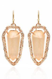 Alexis Bittar Elements  Bel Air Rose Gold Elongated Shield Earrings - Lyst