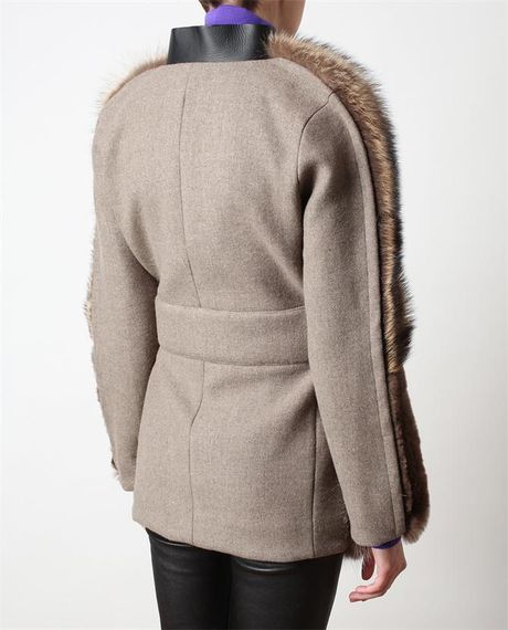 balenciaga jacket fur