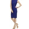 Lanvin Neoprene Pencil Dress in Blue - Lyst