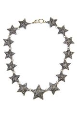 Mango Touch Strass Stars Chocker