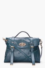 Mulberry Oversized Alexa Silky Snake Print Bag 