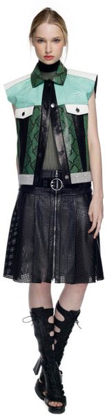 Proenza Schouler Ss Black Double Inverted Pleat Skirt in Black - Lyst